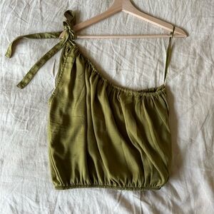 NWOT Solai the Label One Shoulder Top